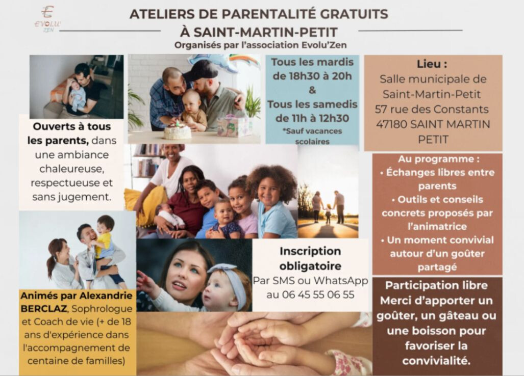 Évoluzen : ateliers parentalité