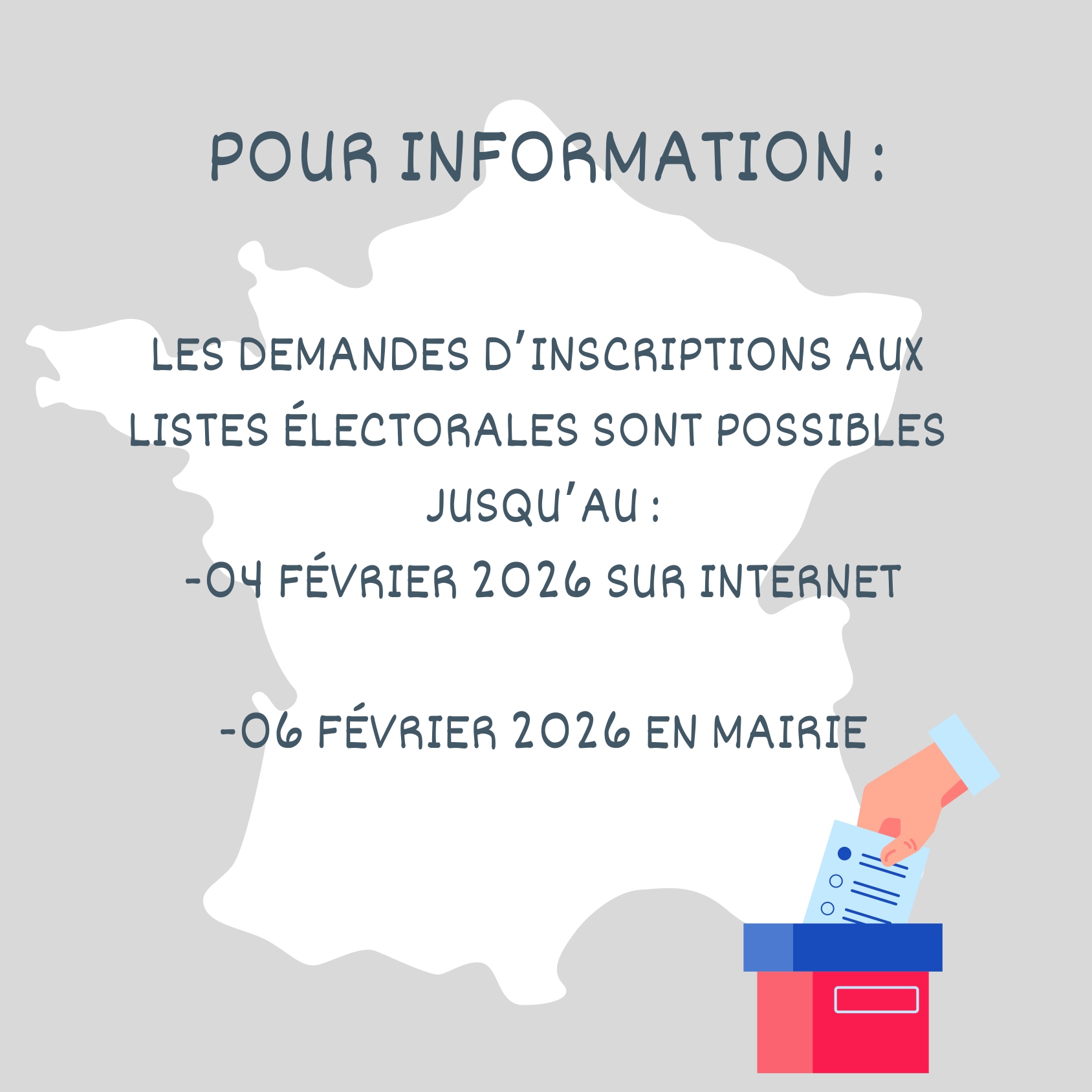 Inscriptions listes électorales
